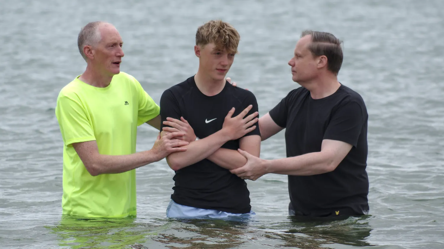 The baptisms of Luke & Tim Fairns in the Dornoch Firth