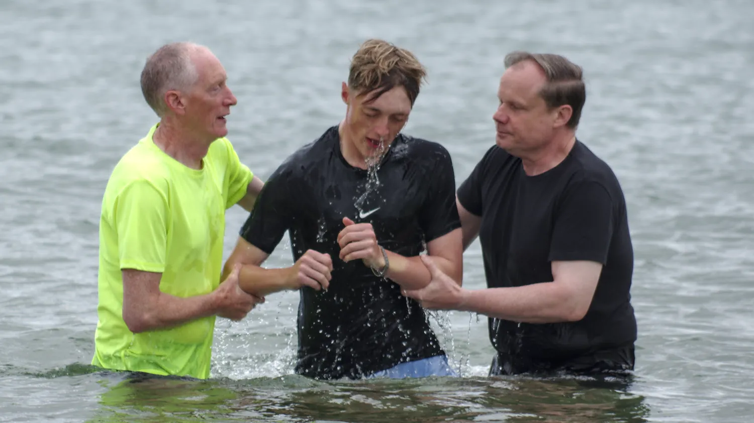 The baptisms of Luke & Tim Fairns in the Dornoch Firth