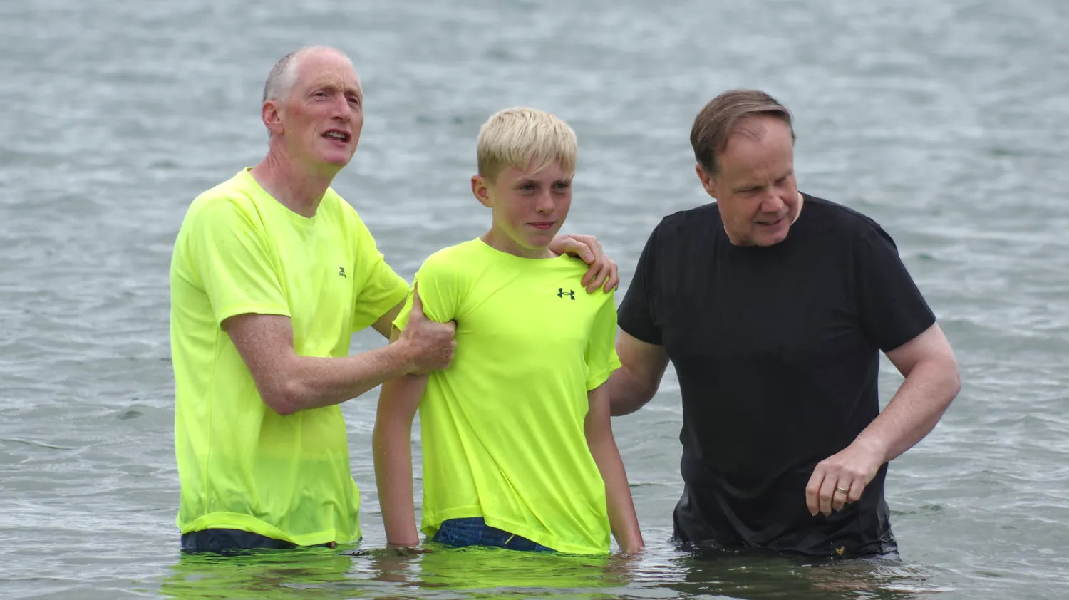 The baptisms of Luke & Tim Fairns in the Dornoch Firth