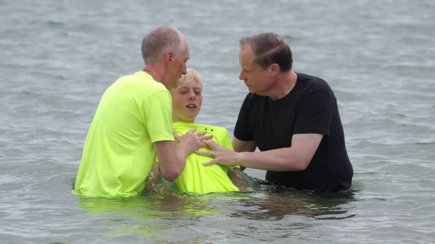 The baptisms of Luke & Tim Fairns in the Dornoch Firth