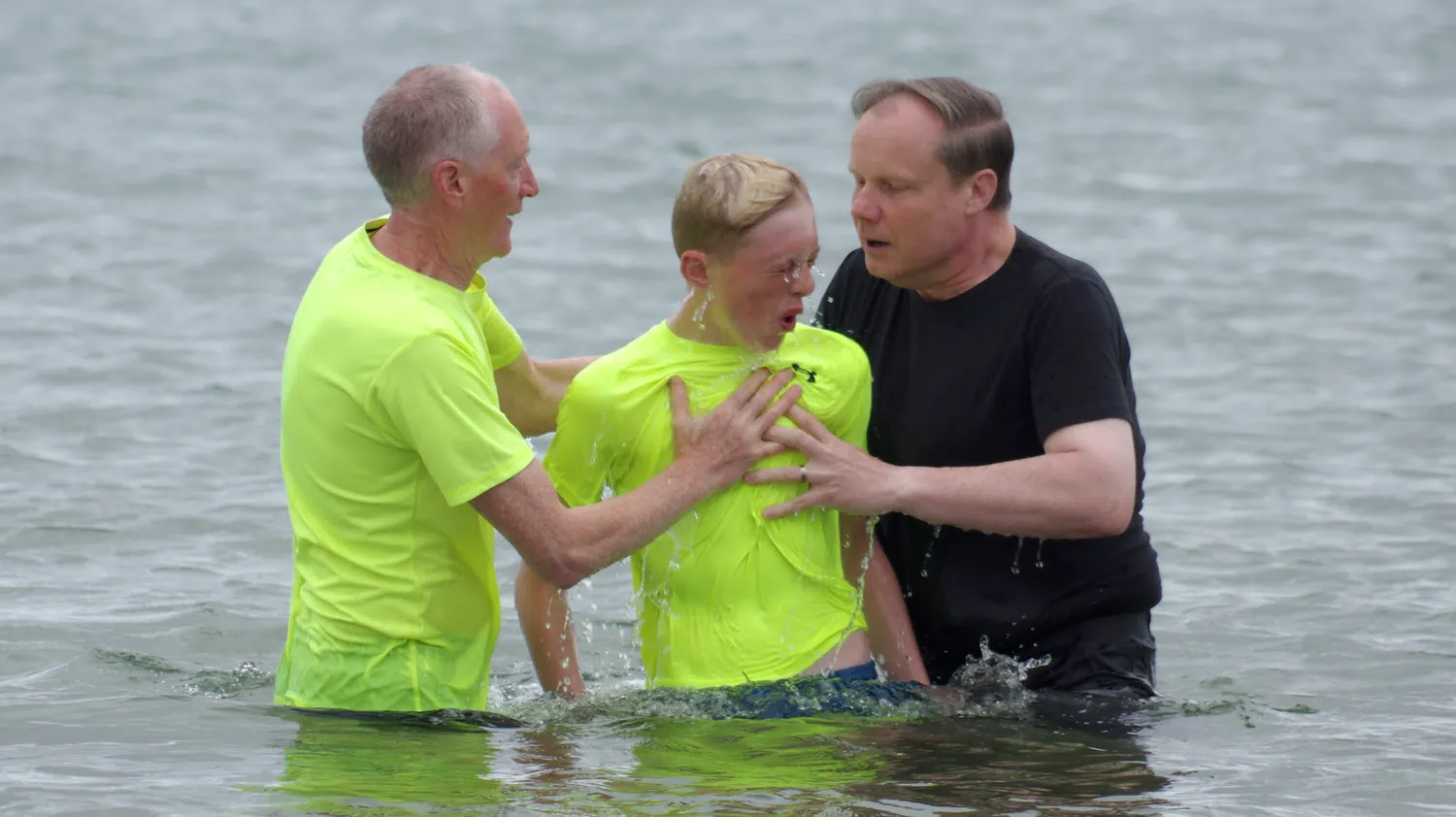 The baptisms of Luke & Tim Fairns in the Dornoch Firth