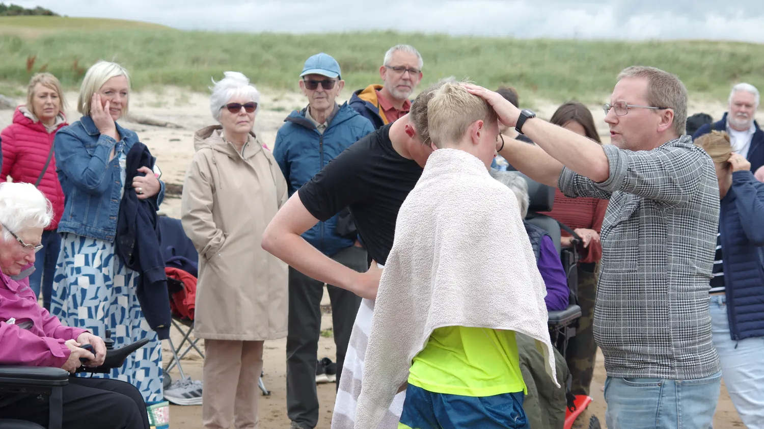 The baptisms of Luke & Tim Fairns in the Dornoch Firth
