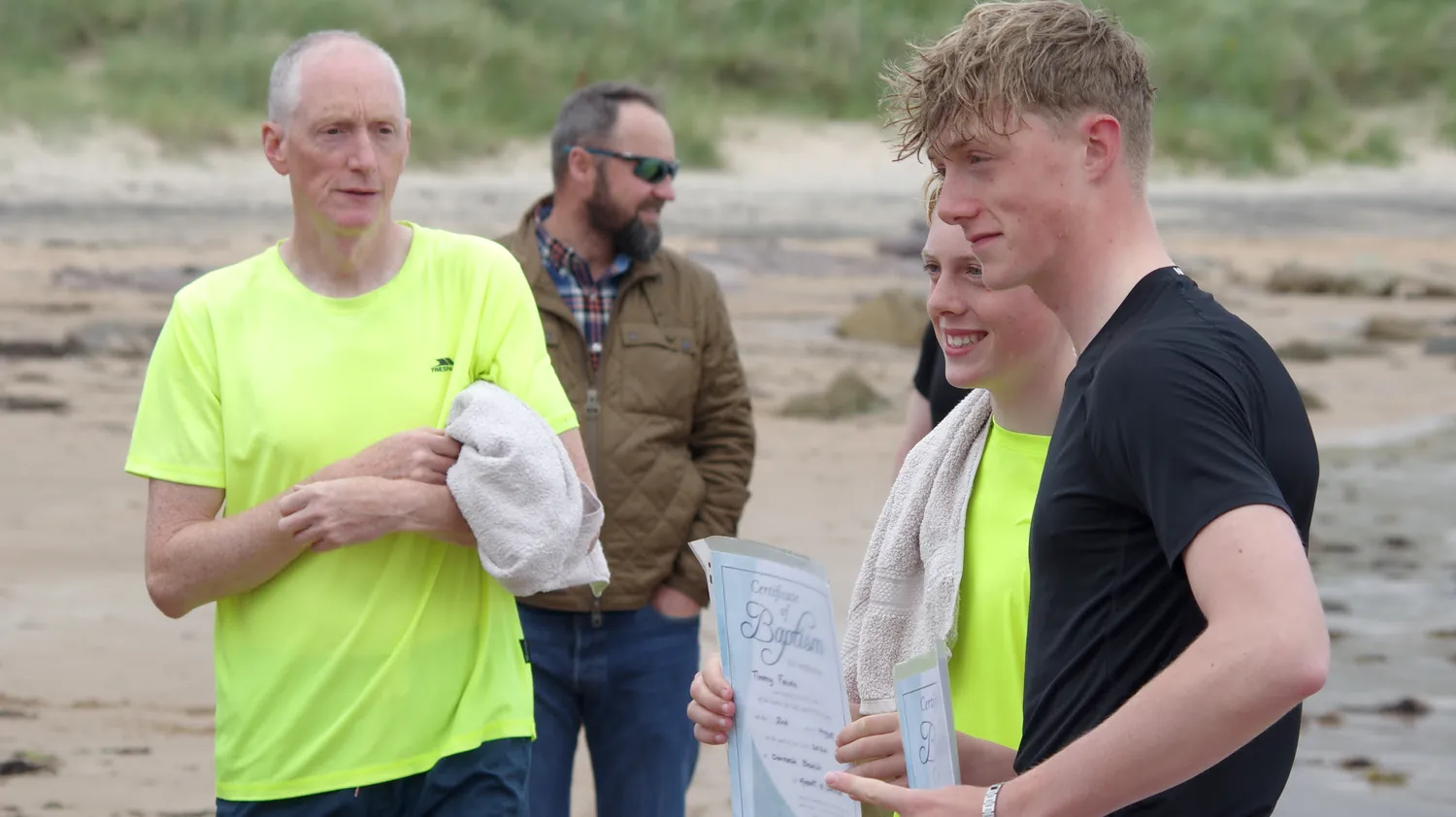 The baptisms of Luke & Tim Fairns in the Dornoch Firth